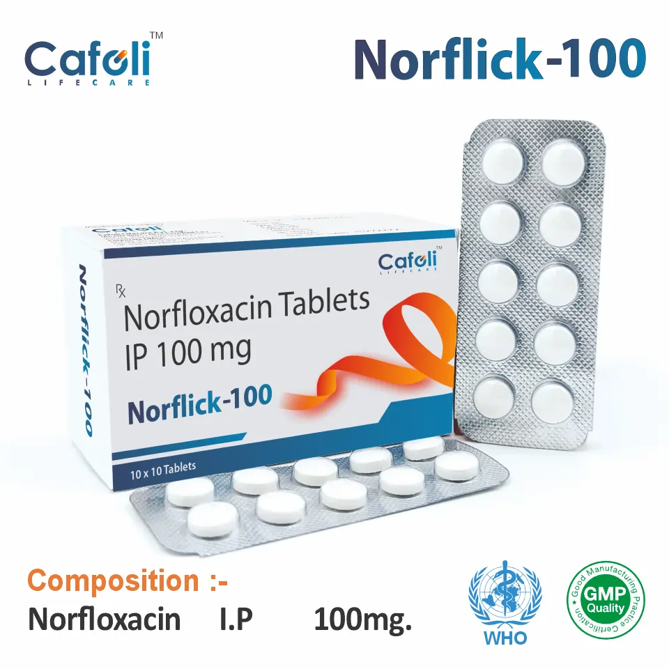 Norfloxacin 100mg tablet best price for pharma franchise